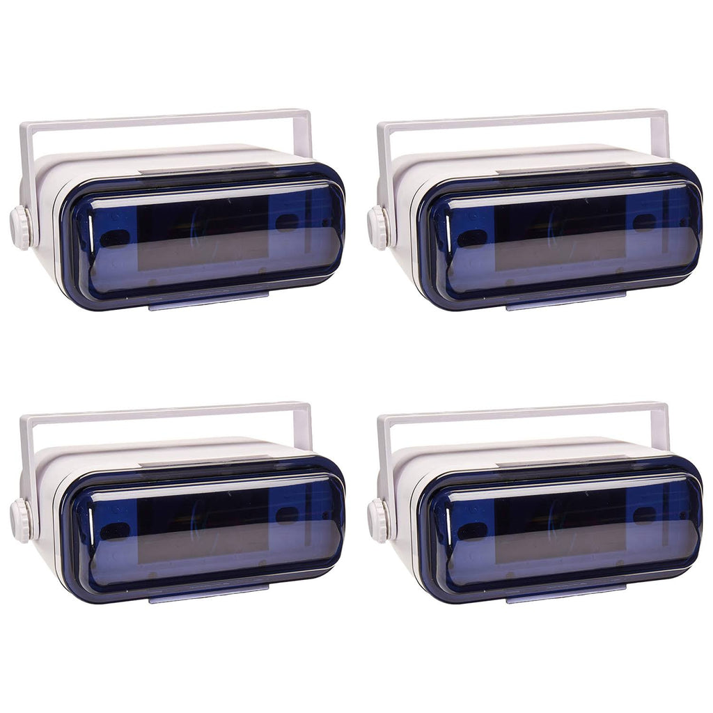 White 4 Pack Waterproof Marine Stereo Radio Housing Case Cover N6794