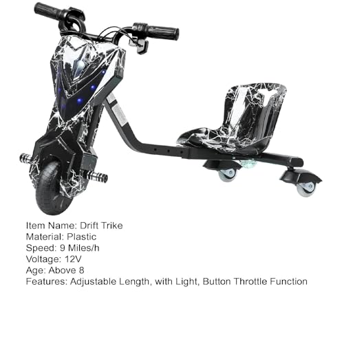 Electric Drift Trike with Adjustable Seat Big Wheel 3-Wheel Scooter V815