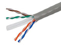 1000ft Cat6 Bulk Bare Copper Ethernet Cable UTP Stranded Gray W733834