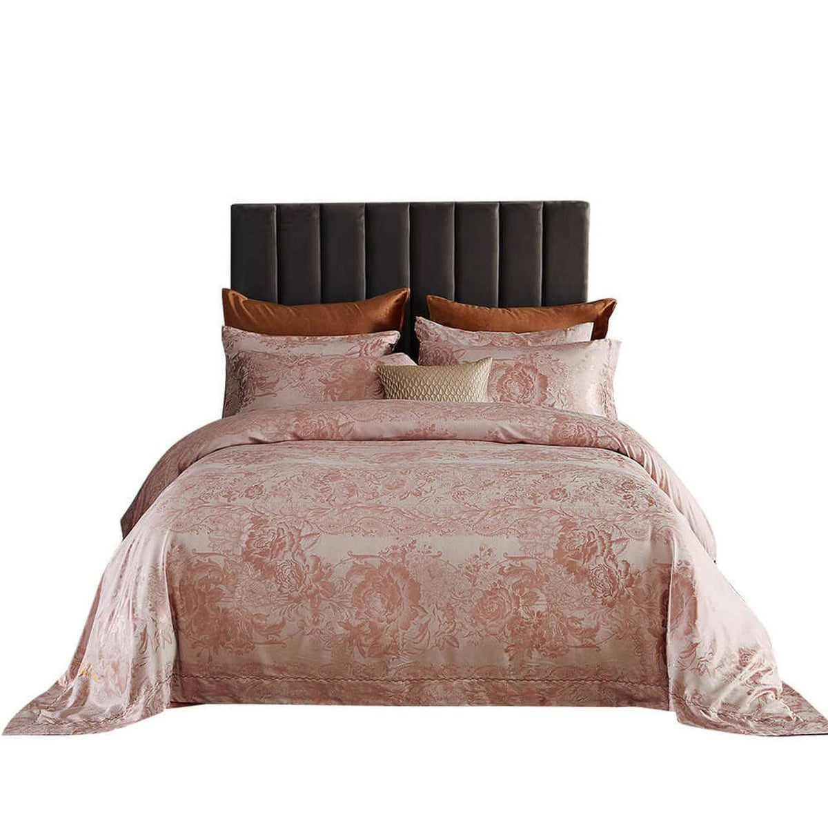 Queen Size 6 Piece Jacquard Bedding Duvet Cover Set D150058