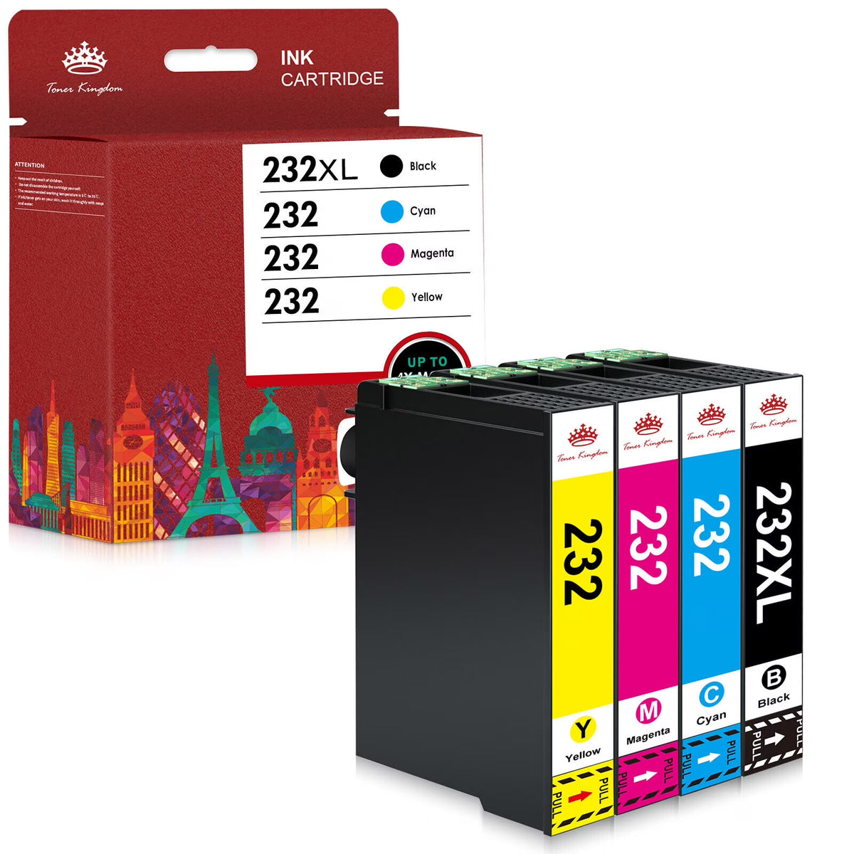 232XL Ink Cartridges 4 Pack Black Cyan Magenta Yellow S83559