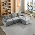 Chenille Grey Modular Sectional Sofa Y851905