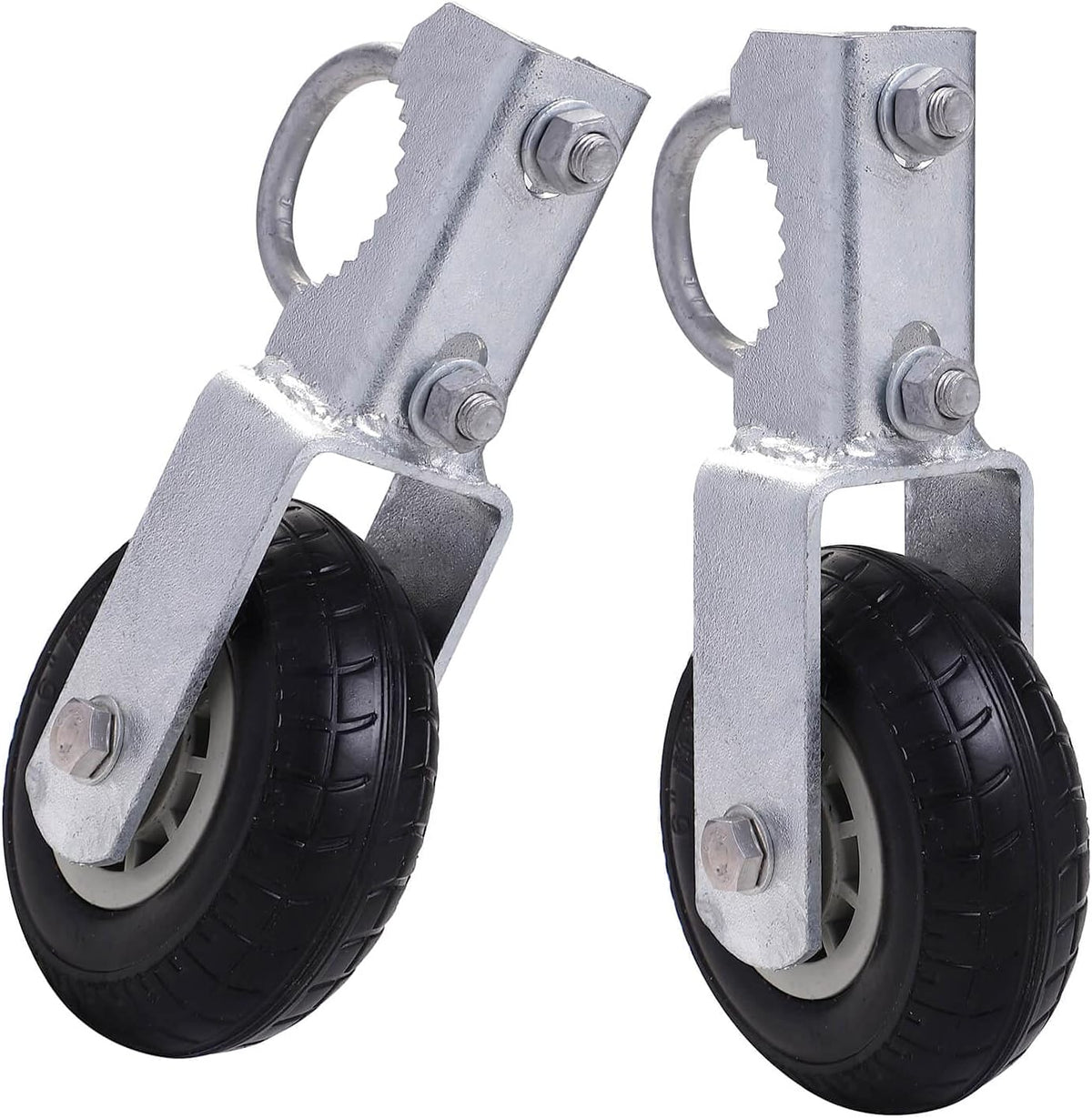 6 Hot Galvanized Heavy Duty Gate Wheels for Metal Tube Swing Gate Y4334