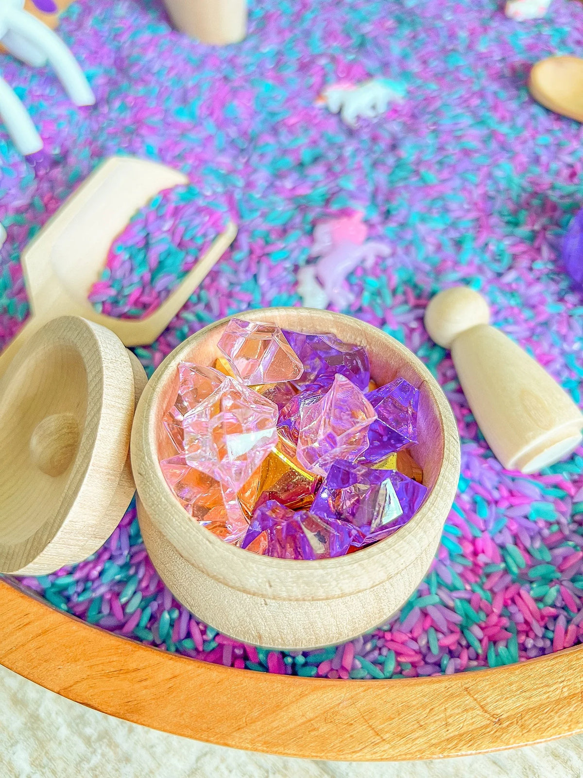 Unicorn Sensory Bin for Kids Toys O396502