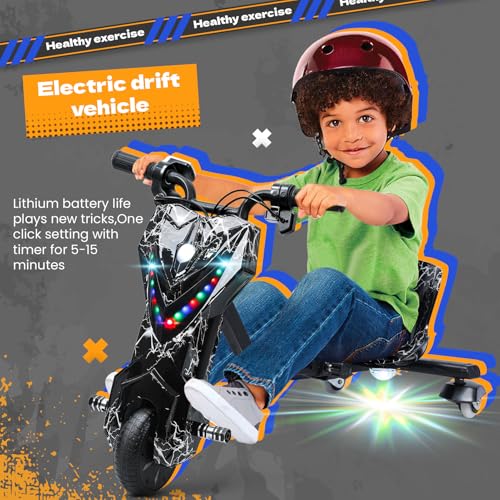 Electric Drift Trike with Adjustable Seat Big Wheel 3-Wheel Scooter V815