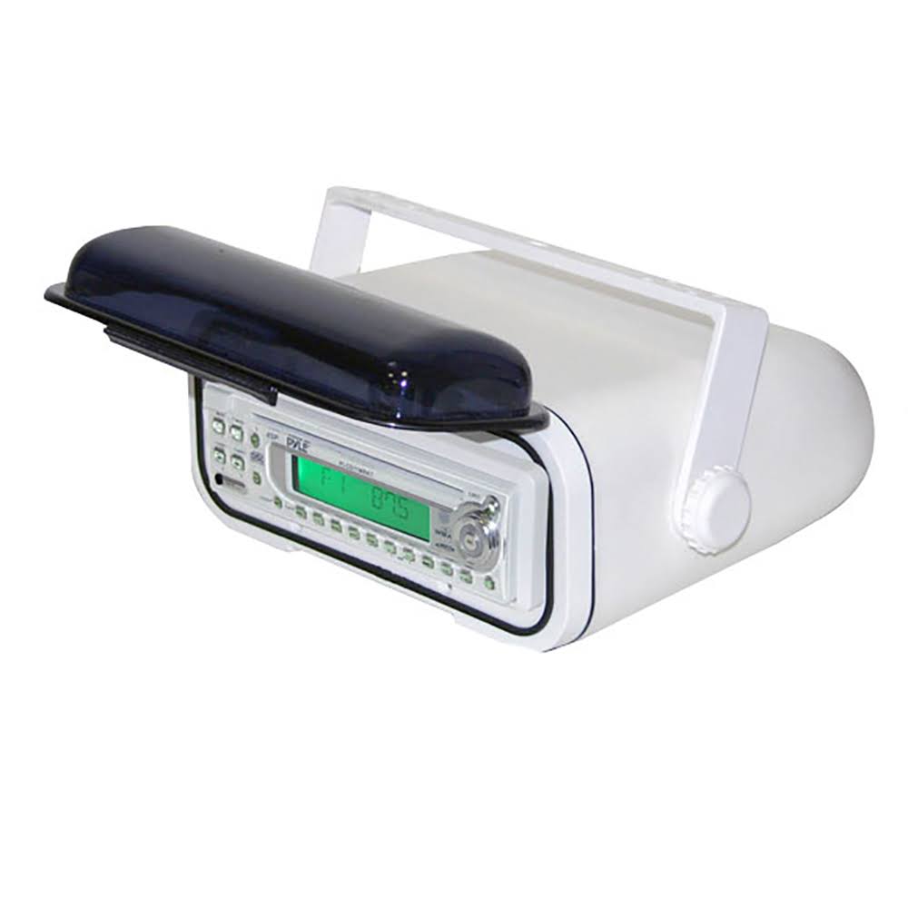 White 4 Pack Waterproof Marine Stereo Radio Housing Case Cover N6794