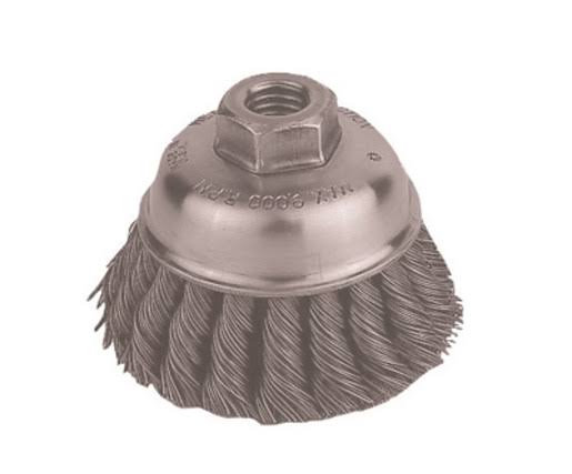 6x22 x 5/8x22 - 11x22 Carbon Steel Knot Wire Cup Brush C783611