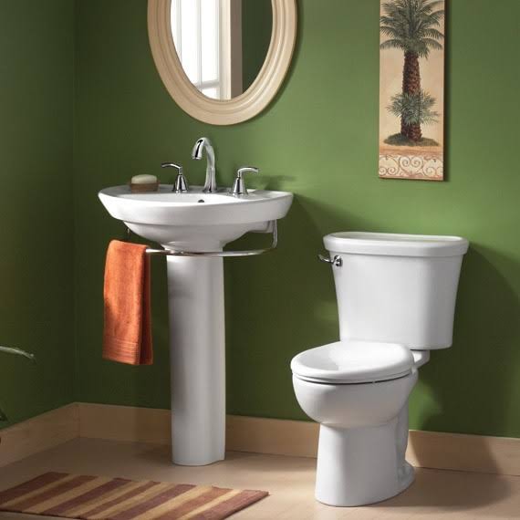 White Wall-Mounted Pedestal Lavatory Top with Single Faucet Hole P365