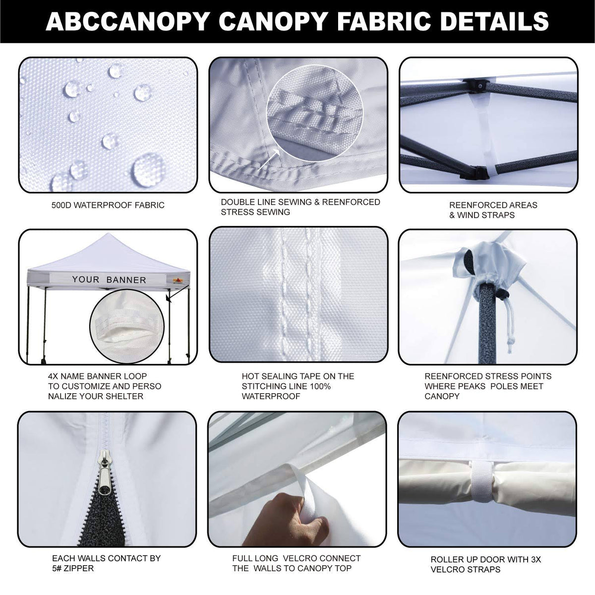 Canopy Tent 10 x 10 Pop Up Commercial Tents L186094