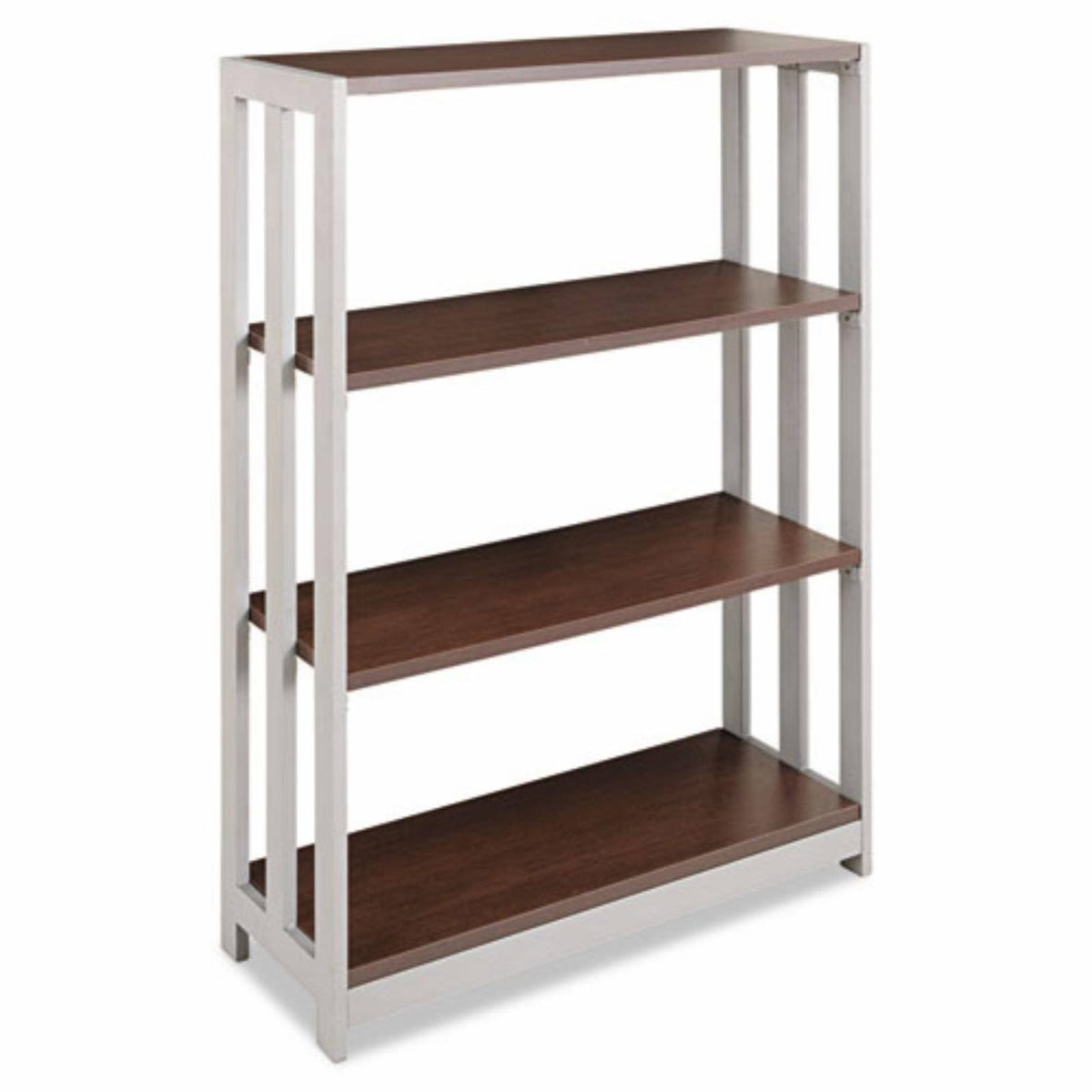Mocha Three-Shelf Bookcase A54916