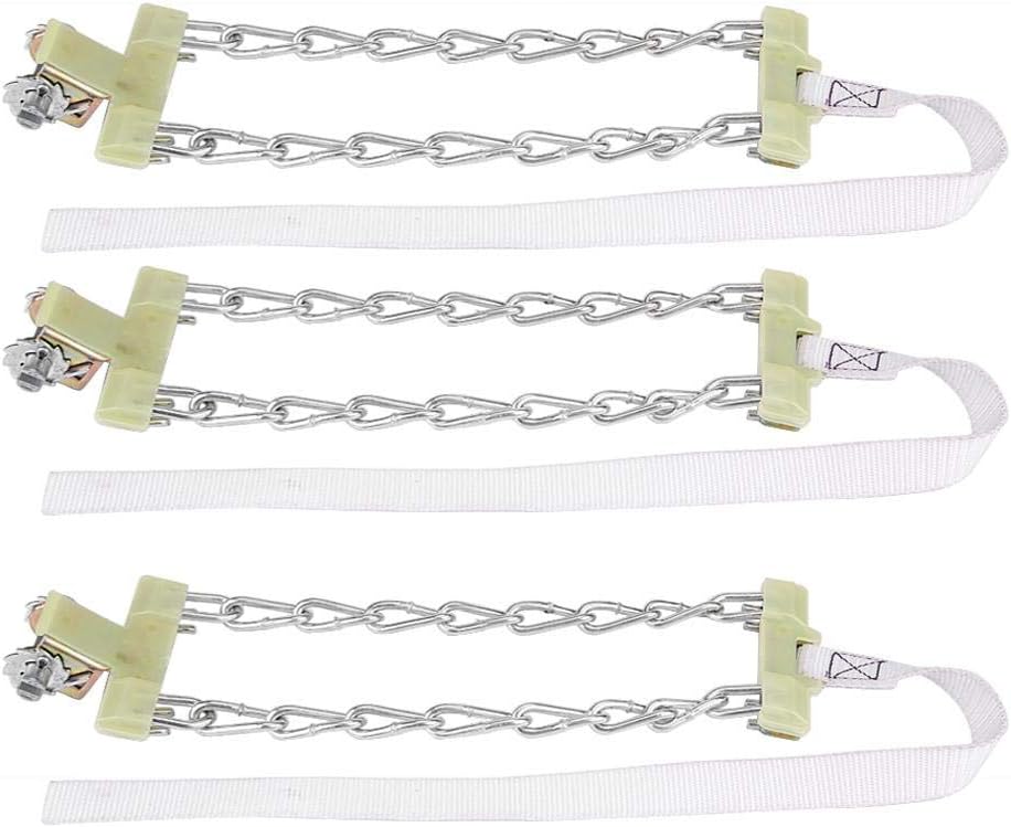 3pcs Tire Anti-skid Steel Chain Clip-on Chain (Medium) M807432