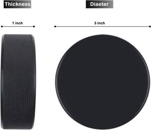 100pcs Black Ice Hockey Pucks, 3" Diameter, 6oz Z247643
