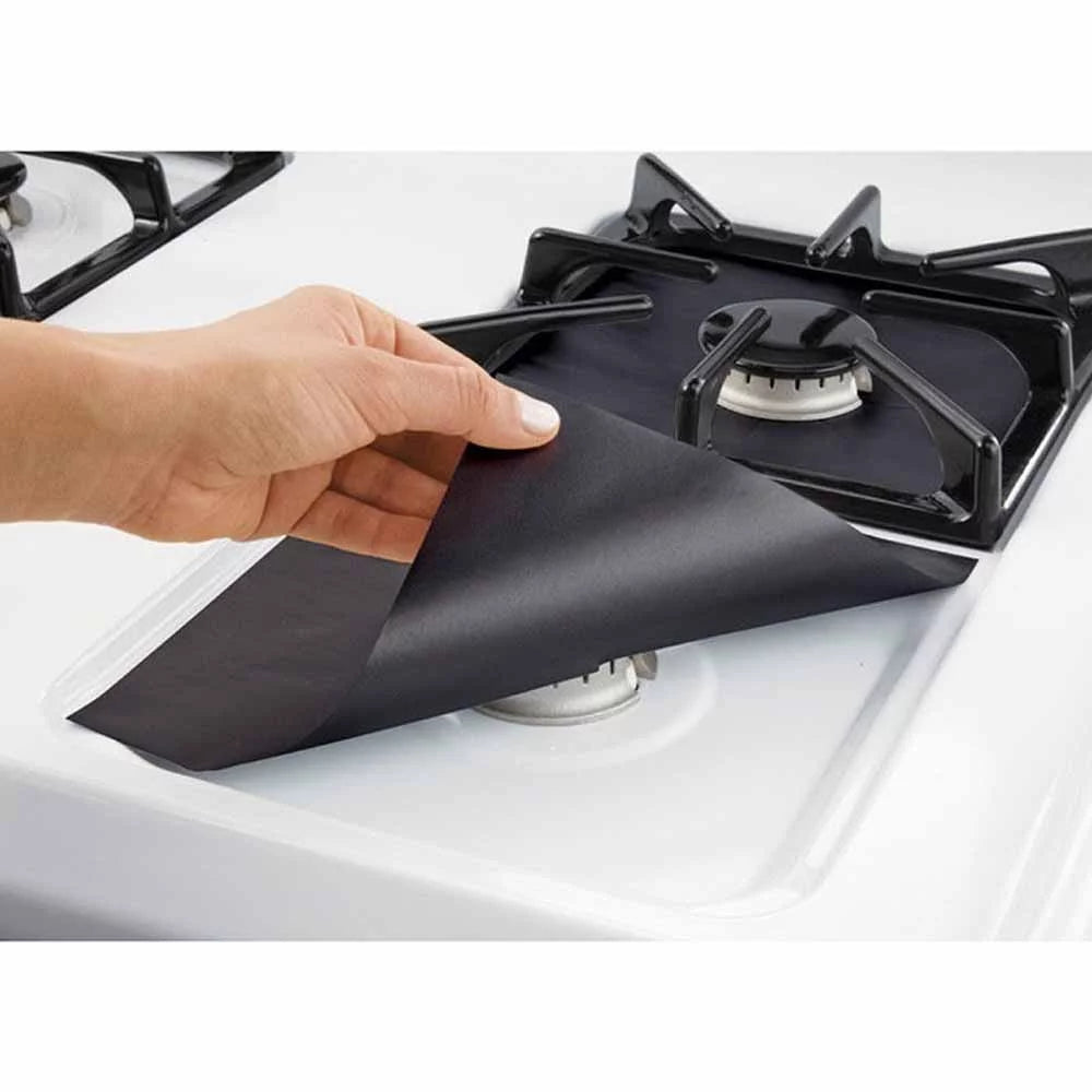 16 PCS Double Thickness Heat Resistant Stove Top Covers Black O382