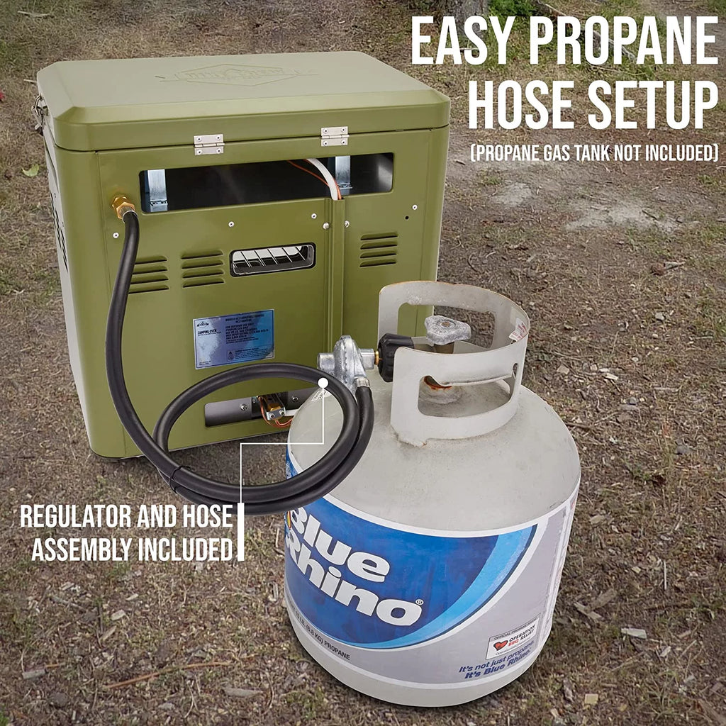 2 Burner Portable Propane Camping Stove with Carry Bag Y261