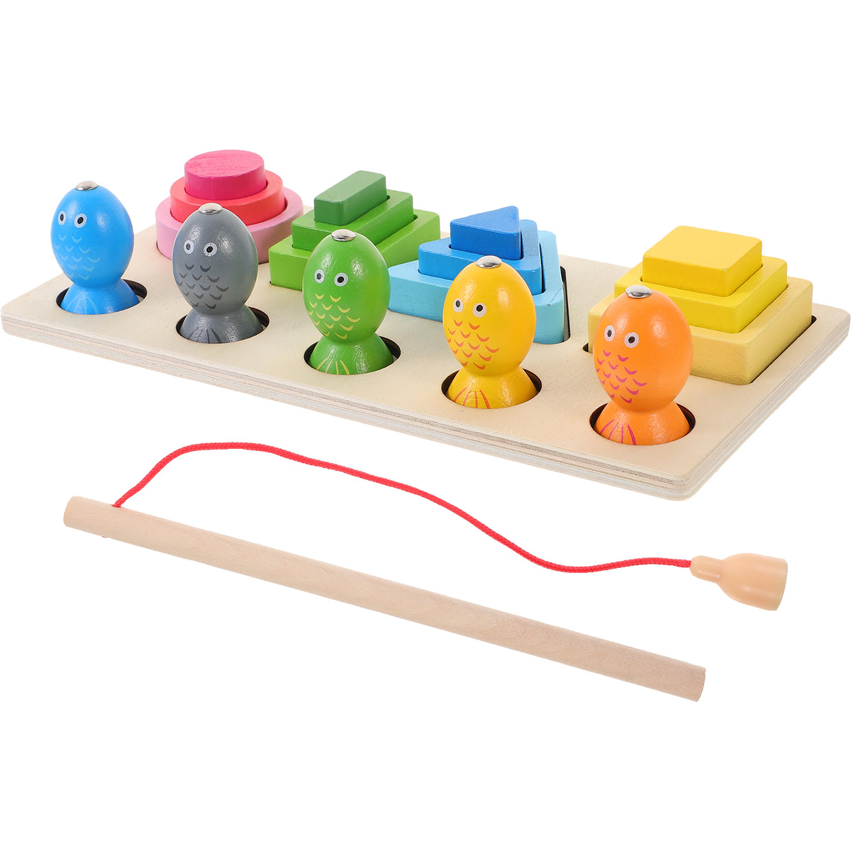 Wooden Montessori Educational Building Blocks for Toddlers P65004