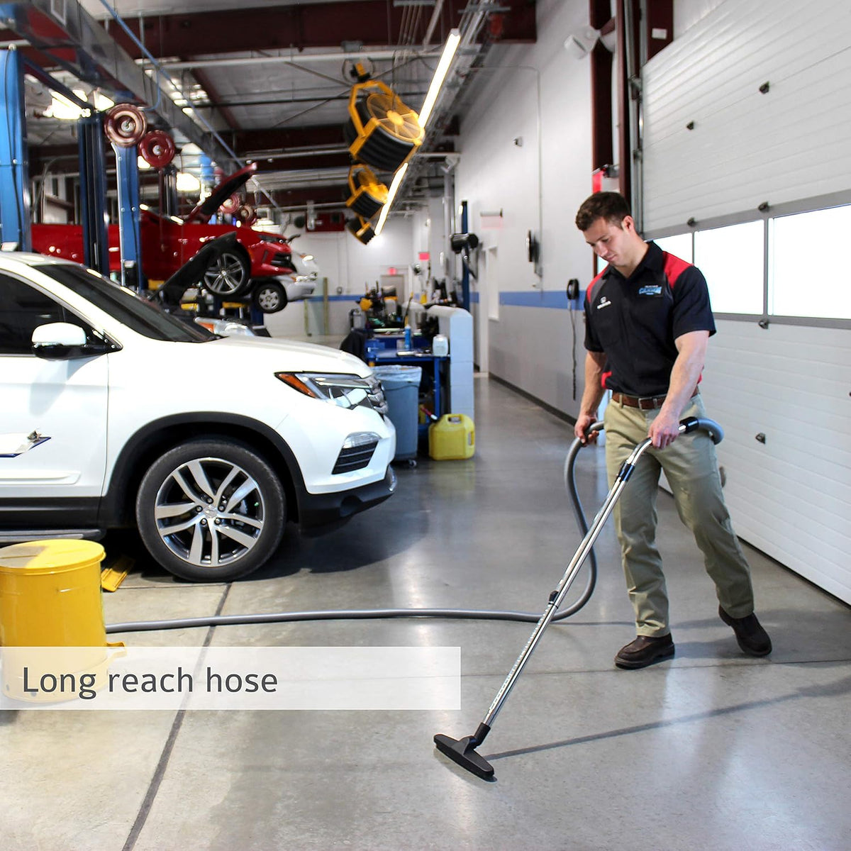 Professional Wall Mounted Utility and Garage Vacuum with 50 ft Hose and Tools I8329