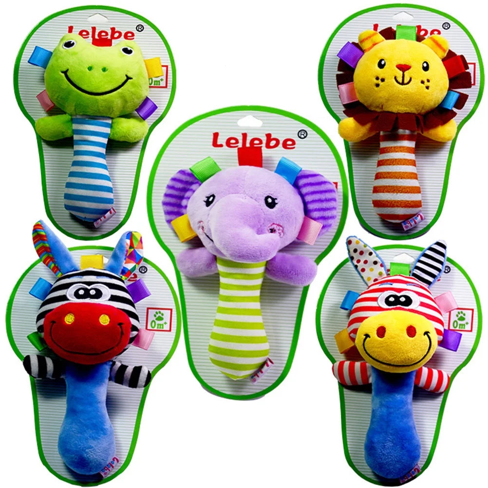 Elephant Plush Rattles Hand Bells Toys for Infant O70906