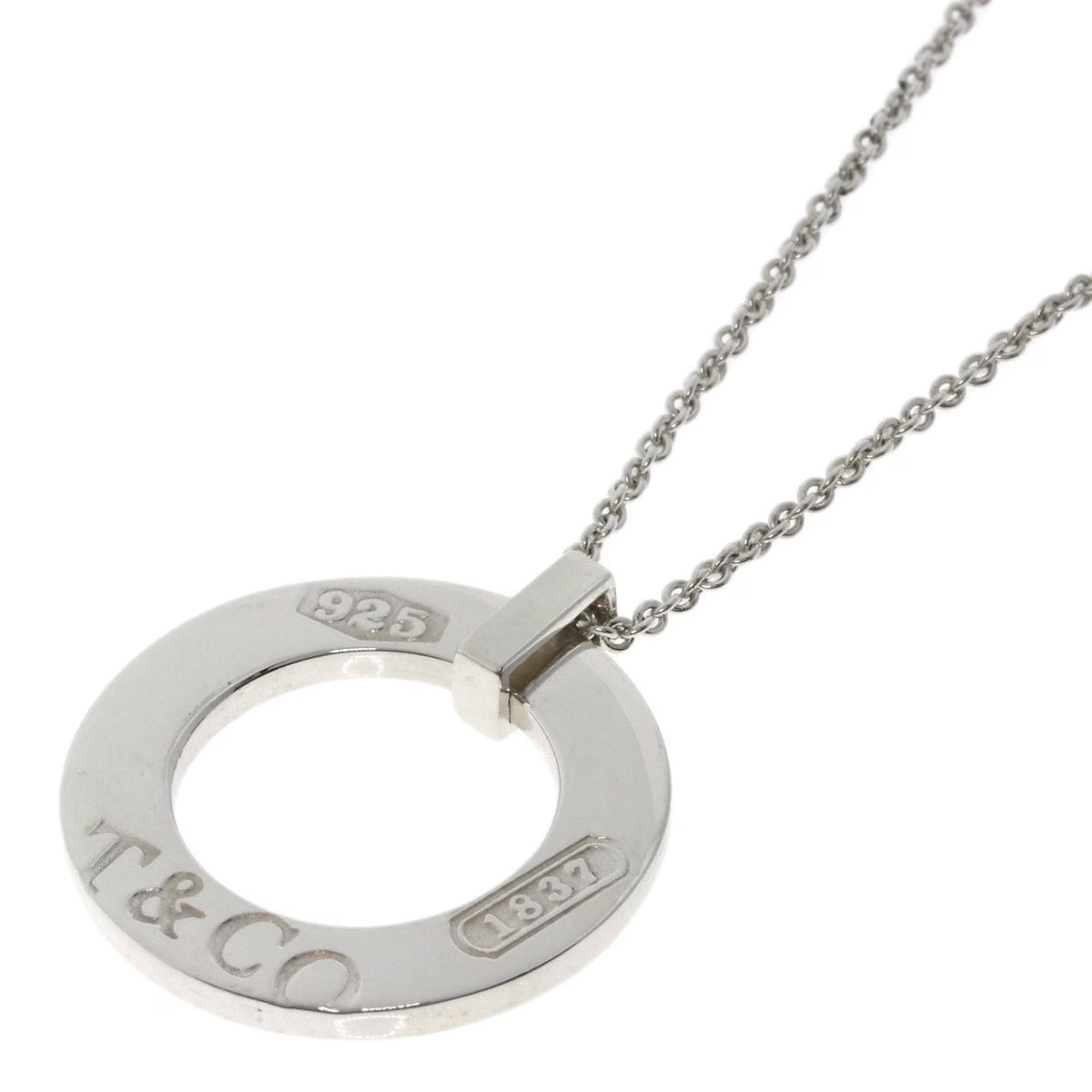 Silver Circle Necklace N606613
