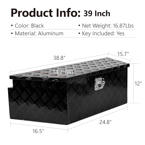 Aluminum 5 Bar Tread Utility Tool Box 28 inch F38038