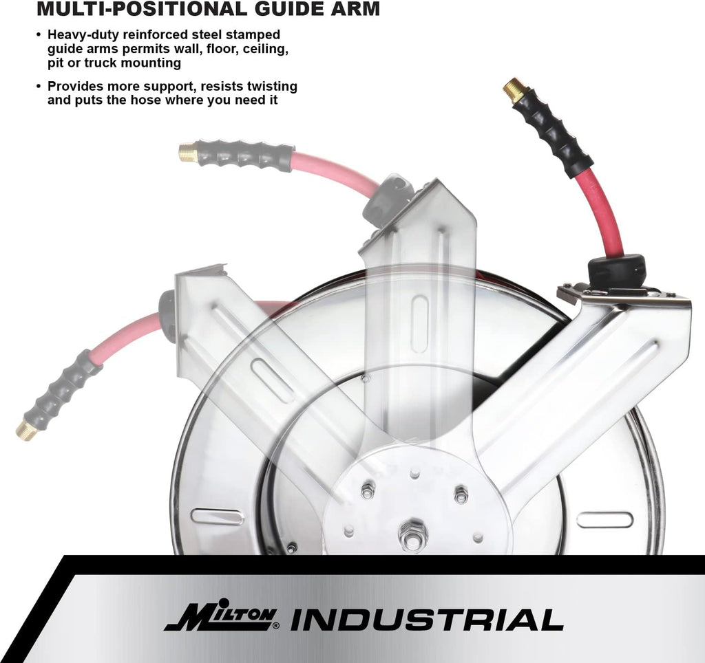 Industrial Stainless Steel Retractable Hose Reel M438305