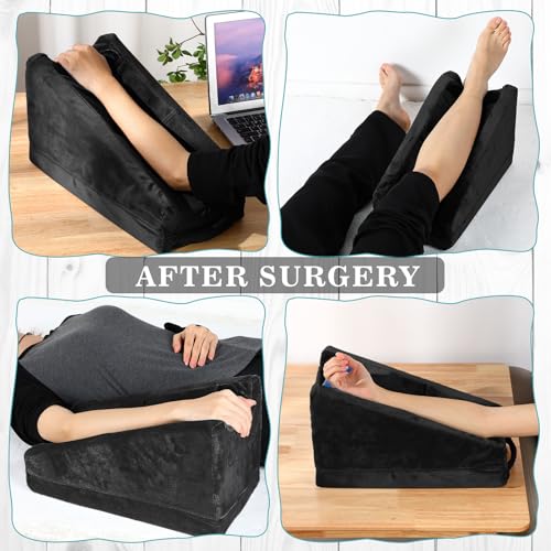 Dark Gray Arm Elevation Pillow with High Density Foam M1867