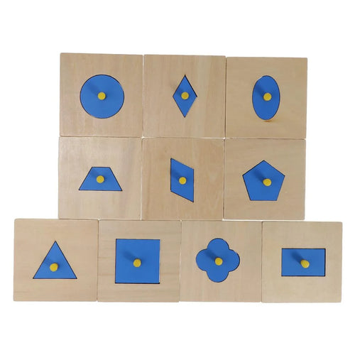 10 Pc Montessori Shapes Sorting Puzzle J411