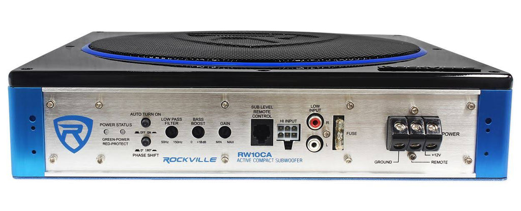 800W Slim Powered Car Subwoofer W1237