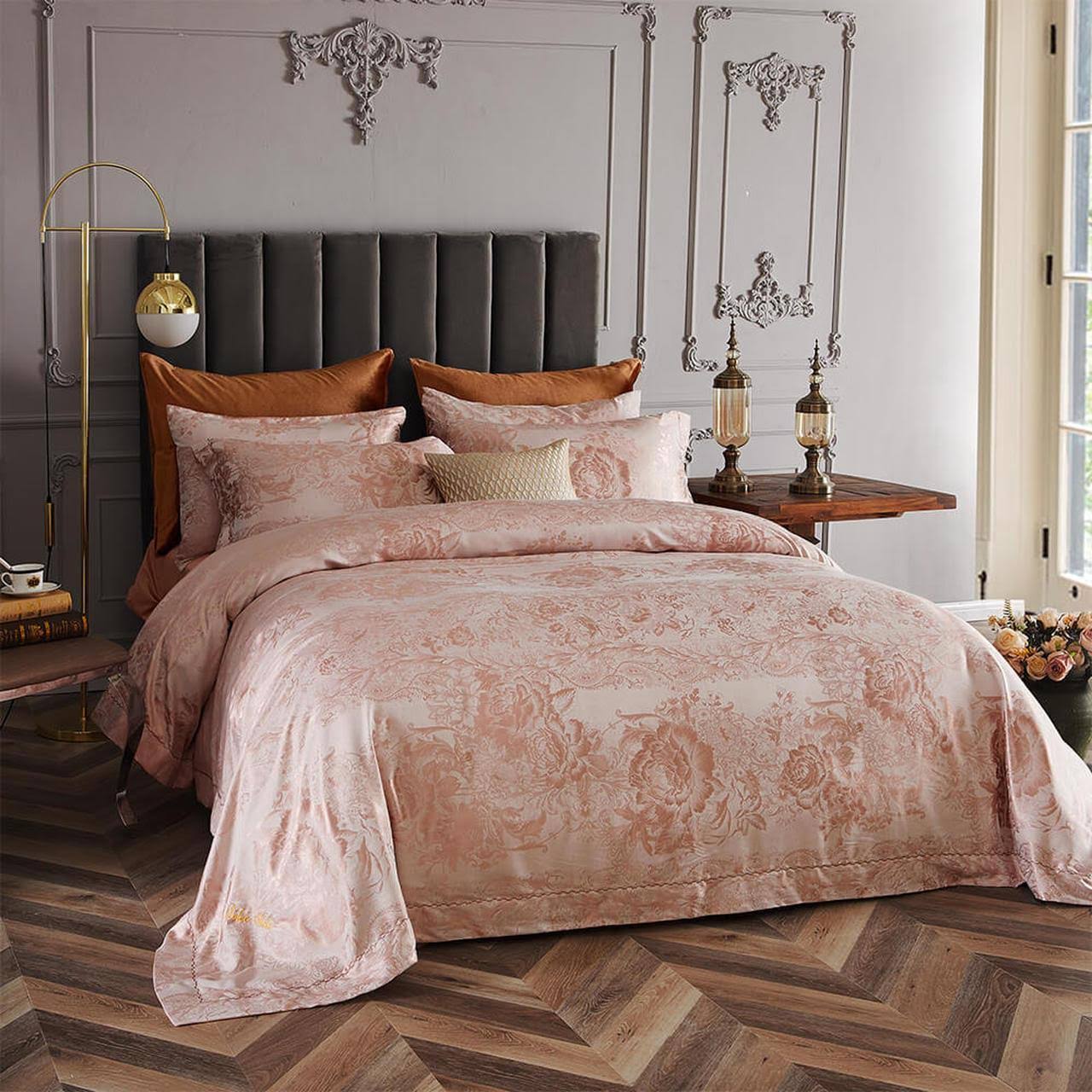 Queen Size 6 Piece Jacquard Bedding Duvet Cover Set D150058