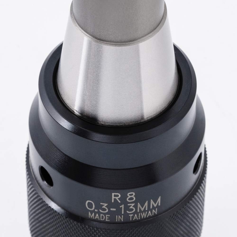 1/64"-1/2" Heavy Duty Keyless Drill Chuck with Integrated Shank U54753