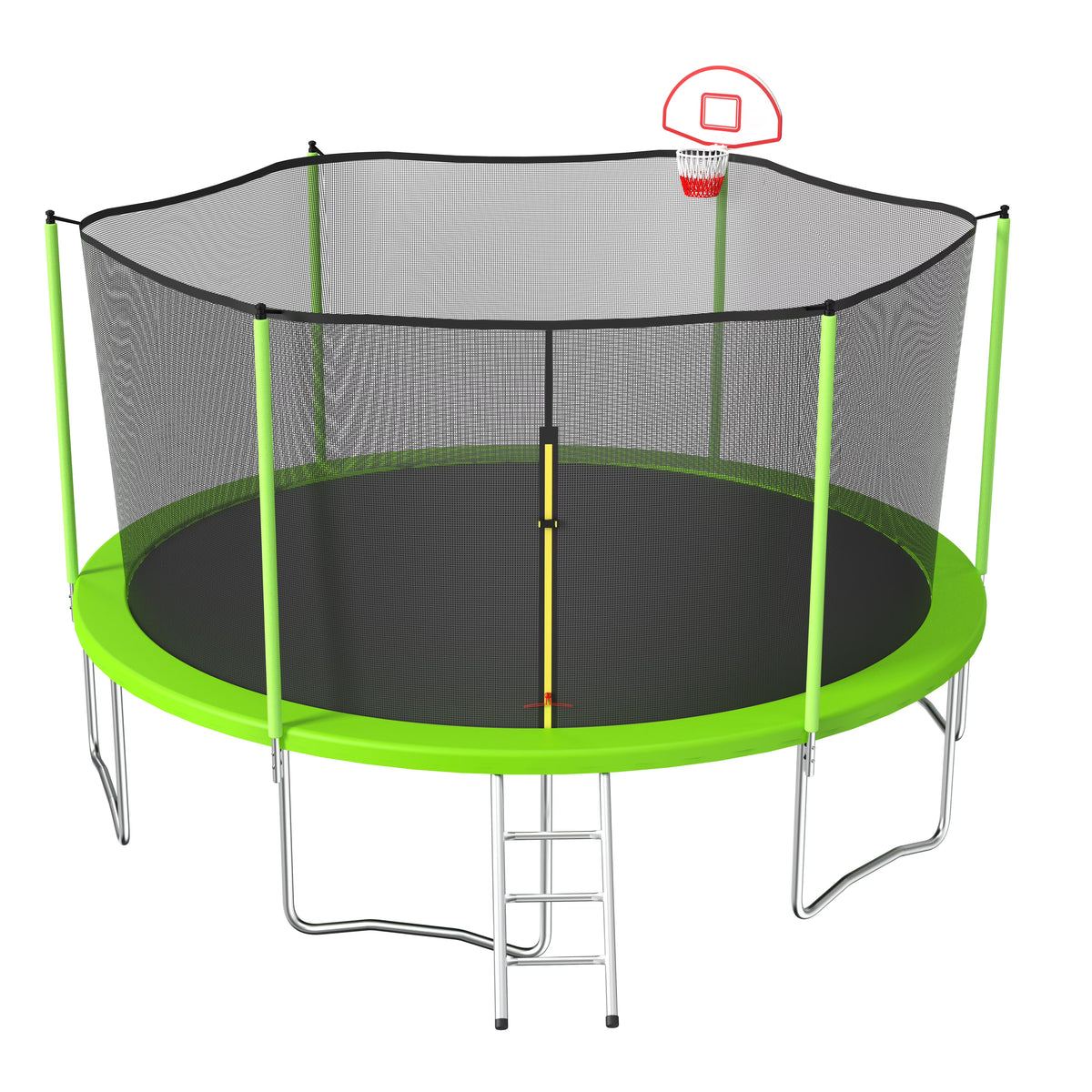 15FT Outdoor Trampoline with Enclosure Net X859680