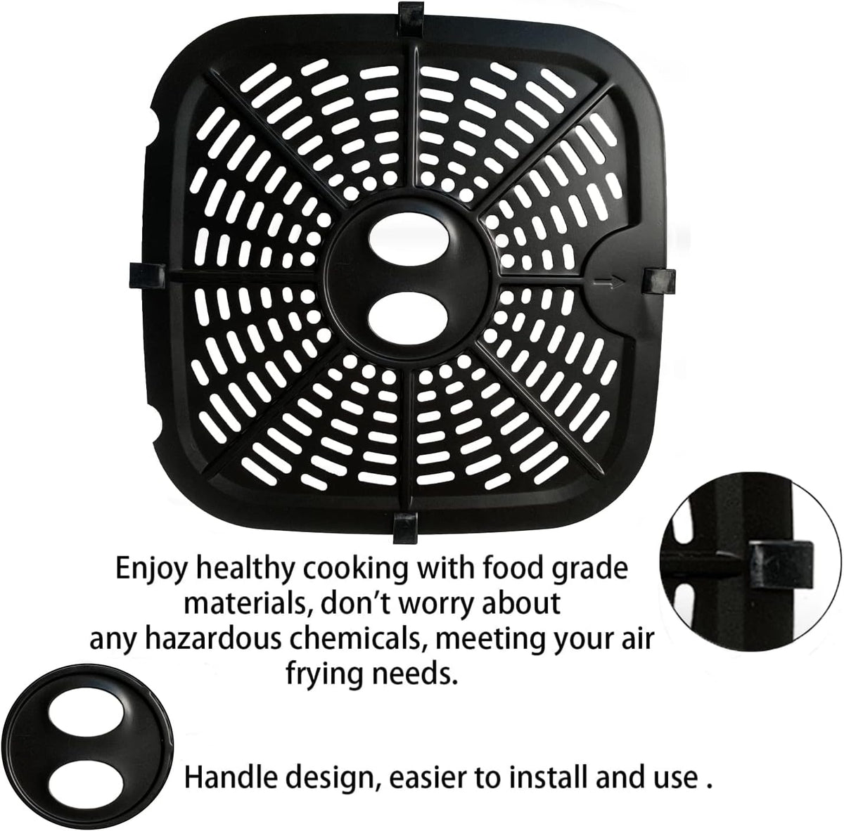9.6IN Double-layer Coating Air Fryer Crisper Tray X9998