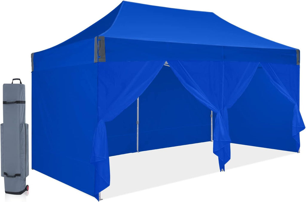 10'x15' Enclosed Instant Pop Up Canopy Tent with Removable Sides Walls J5147