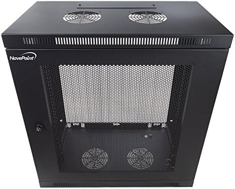 12U Wall Mount Rack 13 Inch Deep Black N99869