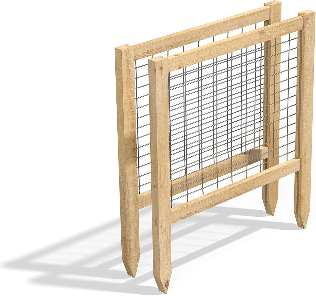 2 Pack 23.5" Cedar Garden Fence M60091