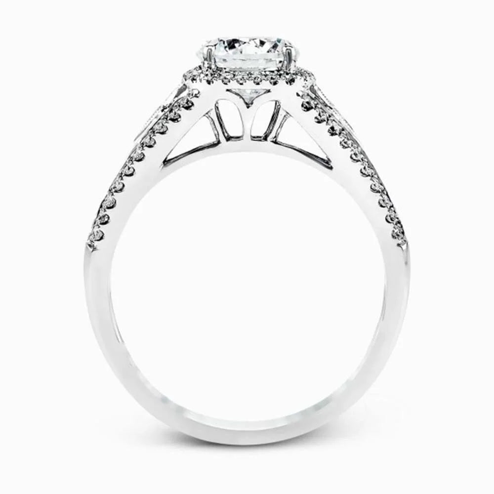 14k White Gold Diamond Ring A6785