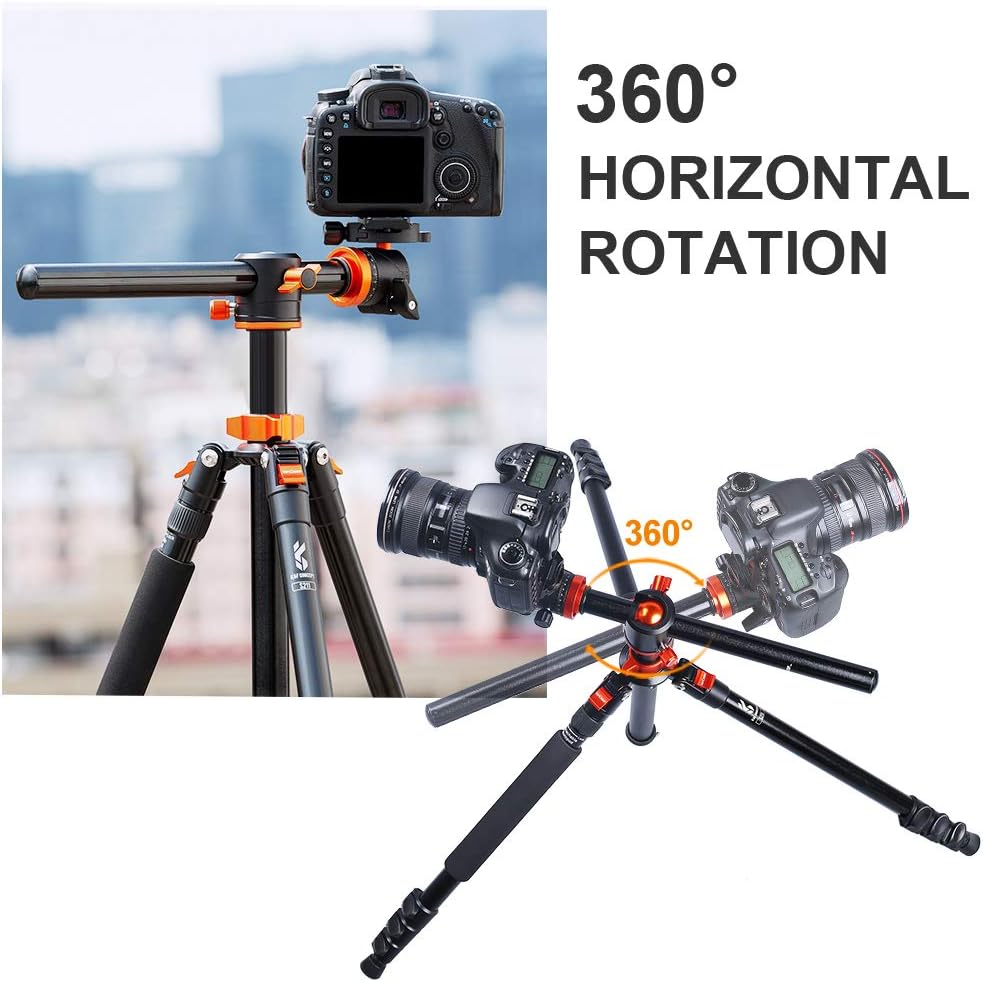 72 inch Aluminium Camera Tripod with 360 Degree Ball Head Q504