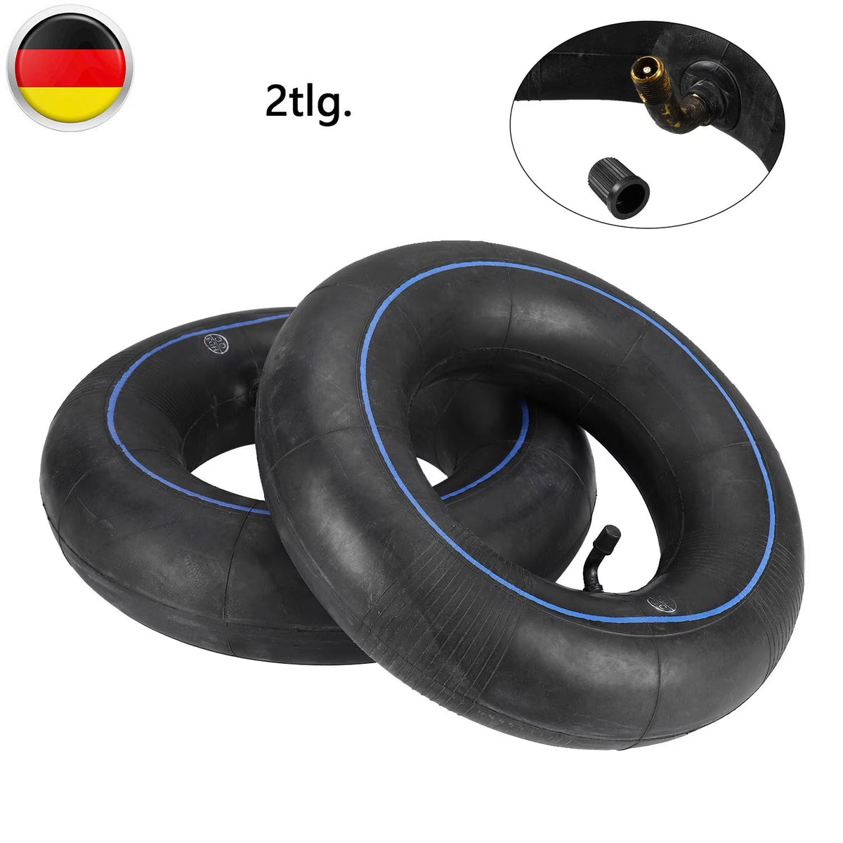 13x5.00-6 Bent Valve Tire Inner Tube B41720