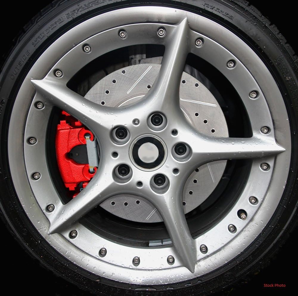 Red Powder Coated Caliper Assembly Set Kit X1952