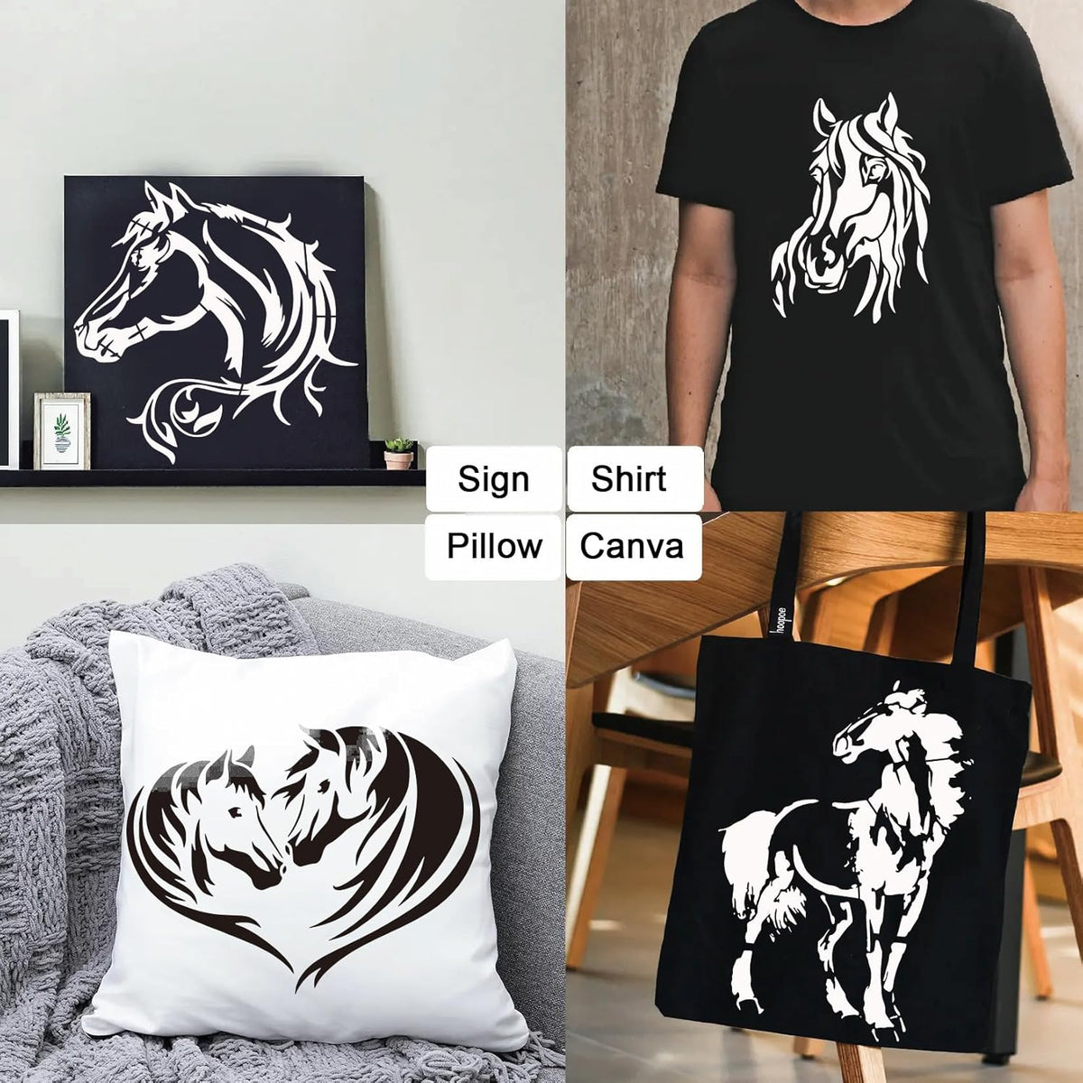 Reusable Horse Stencils for Painting K95460