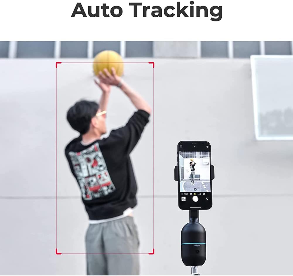 AI-Powered Auto-Tracking Camera Phone Mount Bundle with Video Conference Live Streaming Kit B79393