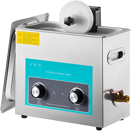 6L 40kHz Ultrasonic Vinyl Record Cleaner with Stainless Steel Tank T495215