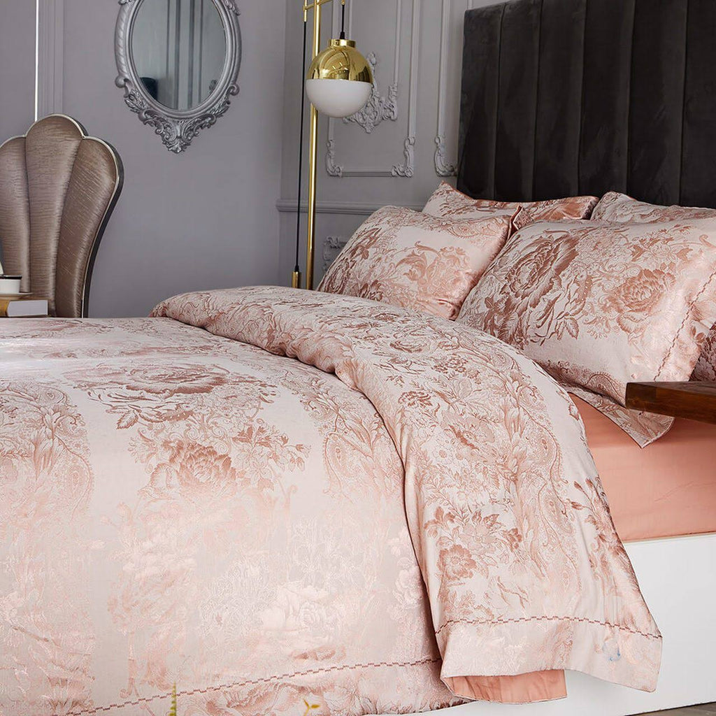 Queen Size 6 Piece Jacquard Bedding Duvet Cover Set D150058