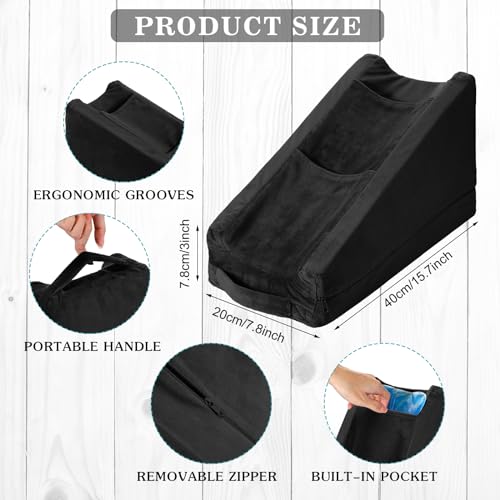 Dark Gray Arm Elevation Pillow with High Density Foam M1867