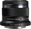 45mm F1.8 Lens for Micro Four Thirds Cameras (Black) Y585