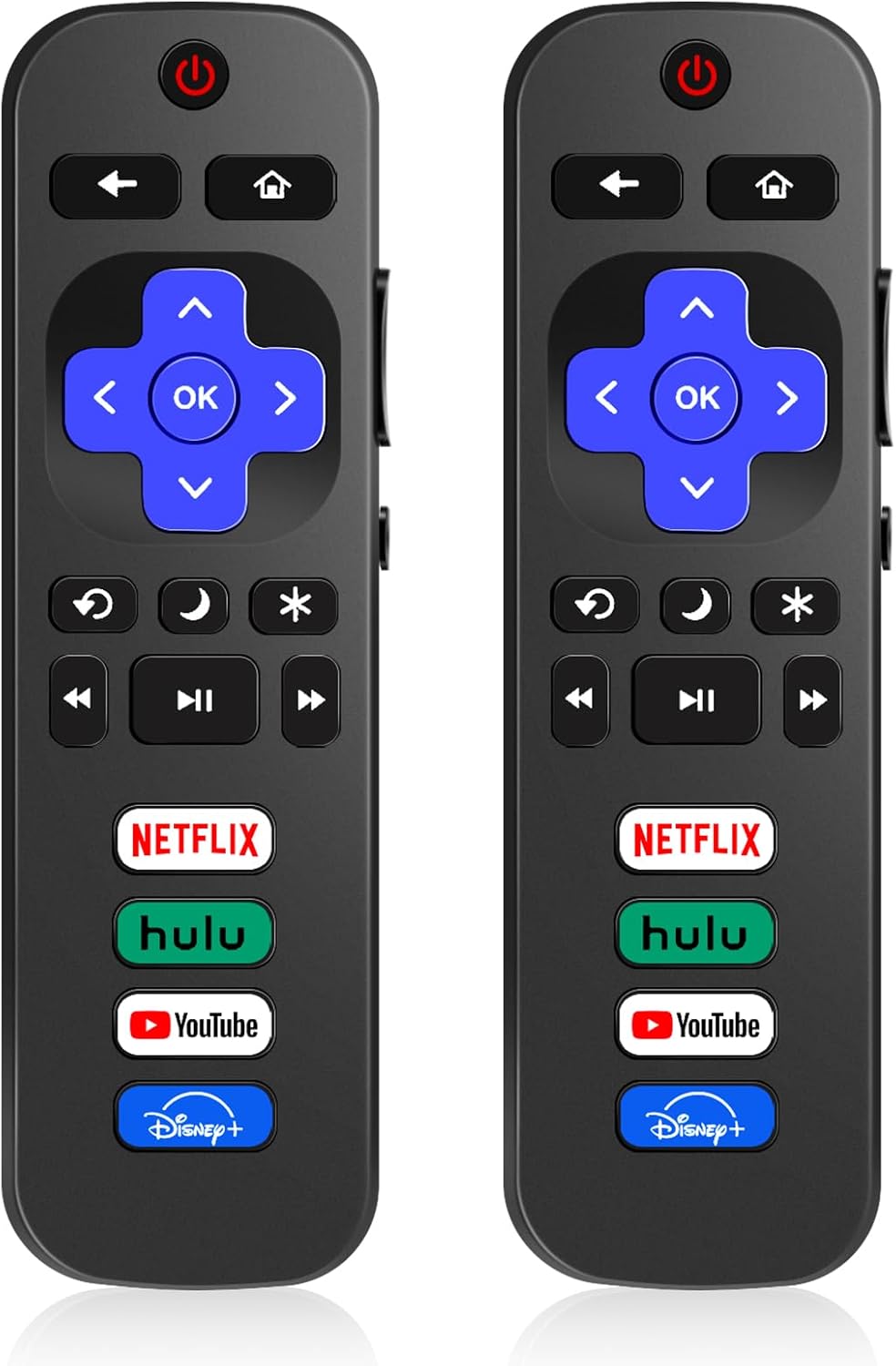 2 Pack Universal Infrared Remote Control for Roku TV J7952