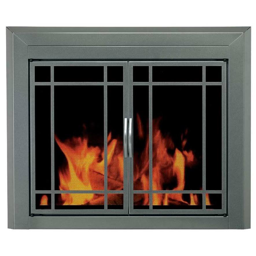 Small Glass Fireplace Doors K977