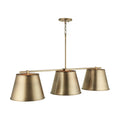 3 Light Island, Aged Brass W33471