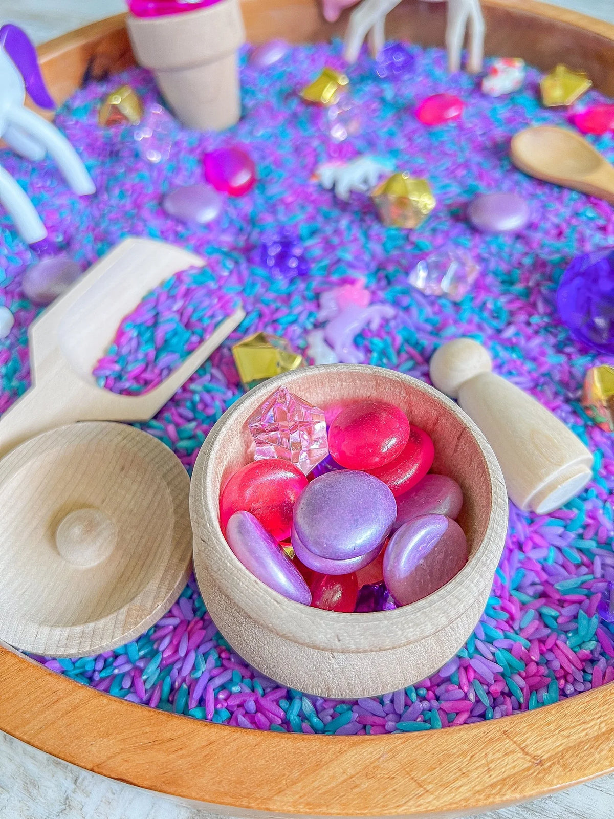 Unicorn Sensory Bin for Kids Toys O396502