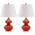 Set of 2 Glass Lamp G2127