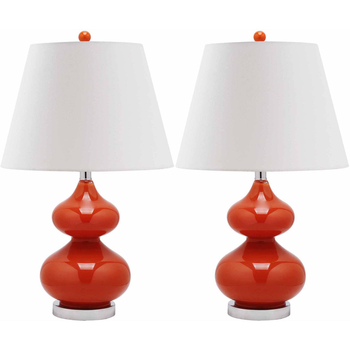 Set of 2 Glass Lamp G2127